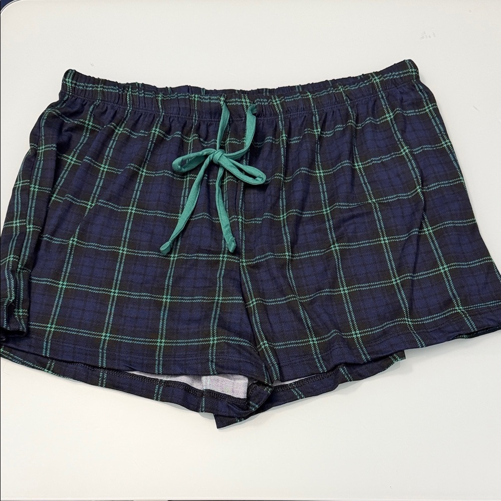 Christmas Plaid PJ Shorts